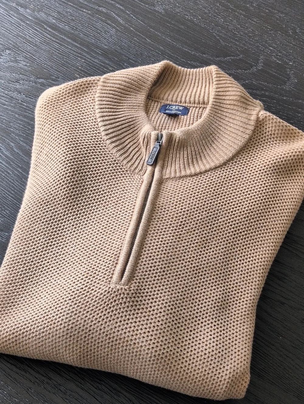 J. CREW Mens Camel Sweater, L